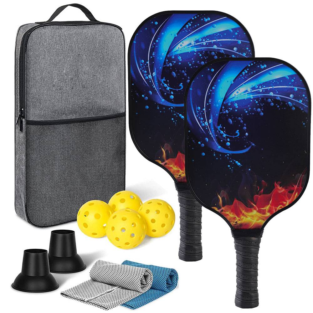 [Upgrade glass fiber material] Volcano blue-double-shot-shooting bag-picking the ball 2-2 sweat-absorbing towels 2-gift 4 goals